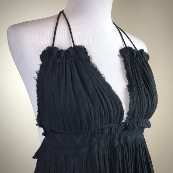 Free People Black 100 Degrees of Shine Dress - Picture 6 of 8